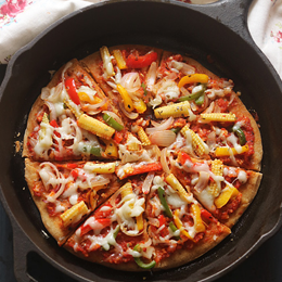 Vegetable Tawa Pizza