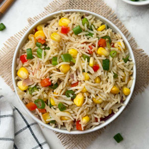 Mashroom & Corn Fried Rice